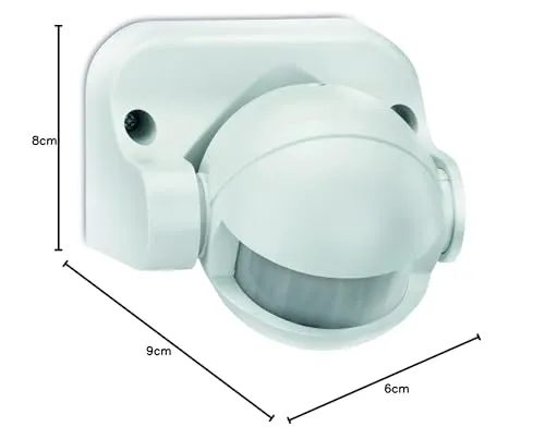 Sonero IMS040 Bewegungsmelder weiß IP44 180° 12m