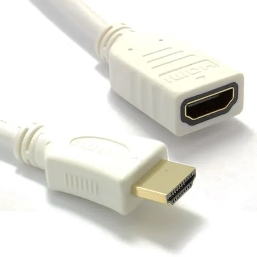 Kenable HDMI 1.4 Verlängerungskabel 0,5 m weiß