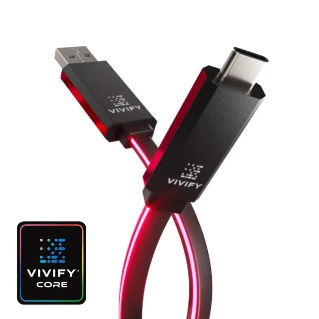 Vivify Aceso W10 USB-C Kabel 1 m rot 10 Gbit/s