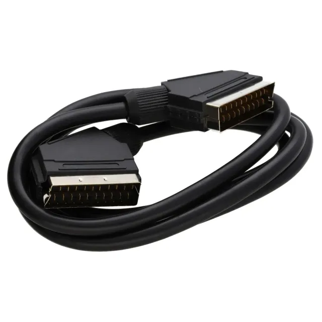 Kenable SCART-Kabel 1m schwarz vergoldet 21-polig