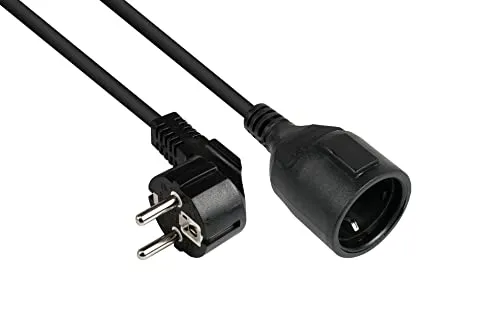 Good Connections Schuko-Verlängerung IP44 2 m schwarz 16A