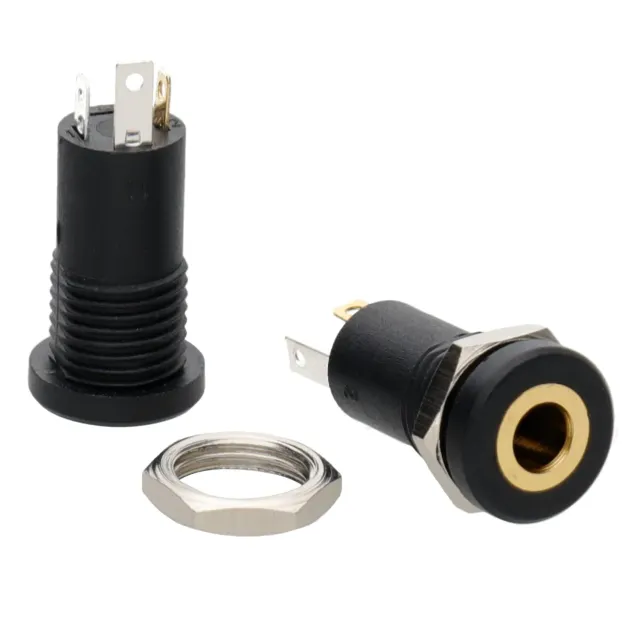 Kenable 3,5mm AUX Einbaubuchse 2 Stück Löten