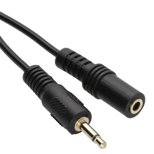 Kenable 3,5mm Mono Klinke Verlängerungskabel 3 m schwarz