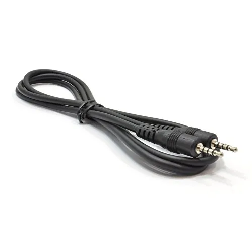 Kenable 2,5mm Klinkenkabel 4-polig 1m schwarz TRRS