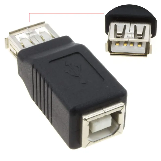 Kenable USB 2.0 Adapter A-Buchse auf B-Buchse Drucker 480Mbps