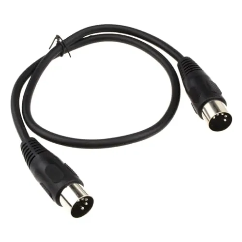 Kenable MIDI Kabel 5-pol DIN 0,5m schwarz 5-pin