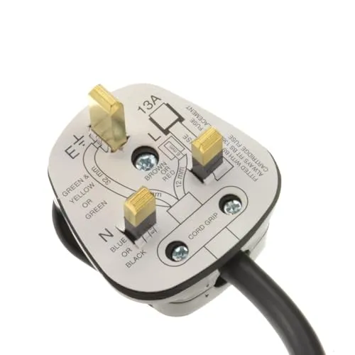 Kenable UK Stromverlängerung 2-fach 13A 2m schwarz