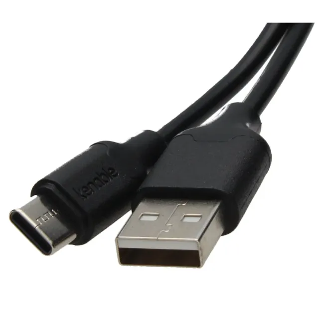 kenable USB-C Schnellladekabel USB-A 2m schwarz 3A