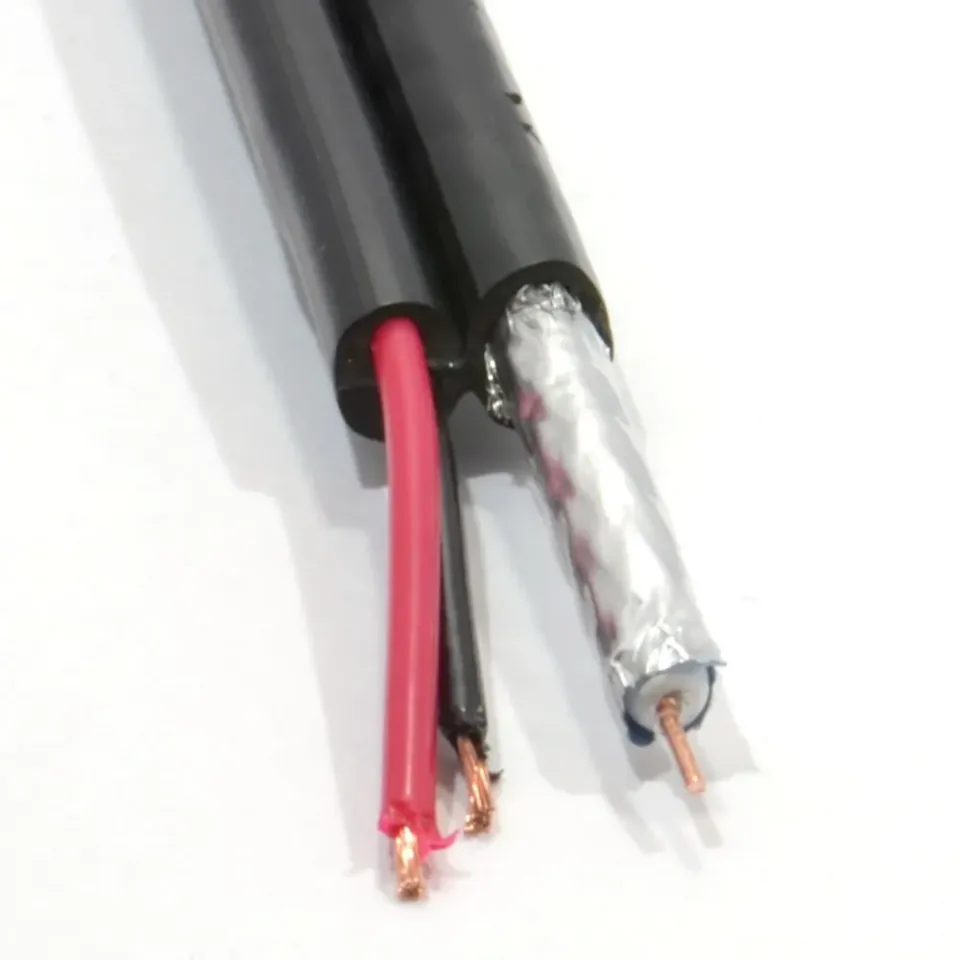 Kenable RG59+2 CCTV Kabel 100m schwarz Koax+Strom
