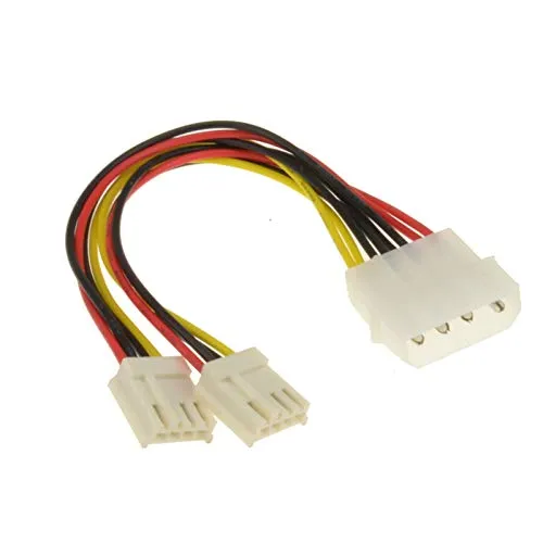 Kenable Molex Y-Stromkabel Floppy 13,5 cm schwarz