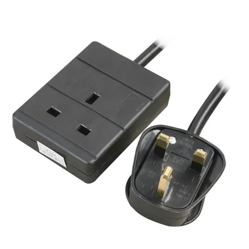Kenable UK Stromverlängerung 1-fach 15m schwarz