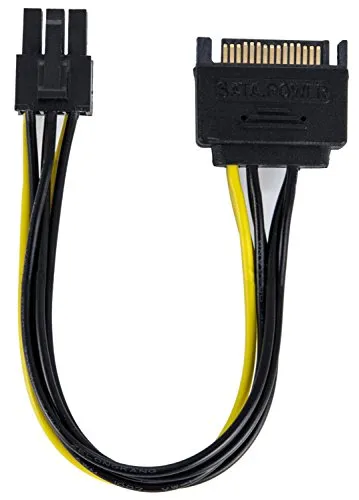 Poppstar SATA auf PCIe Stromkabel 6-polig 20 cm