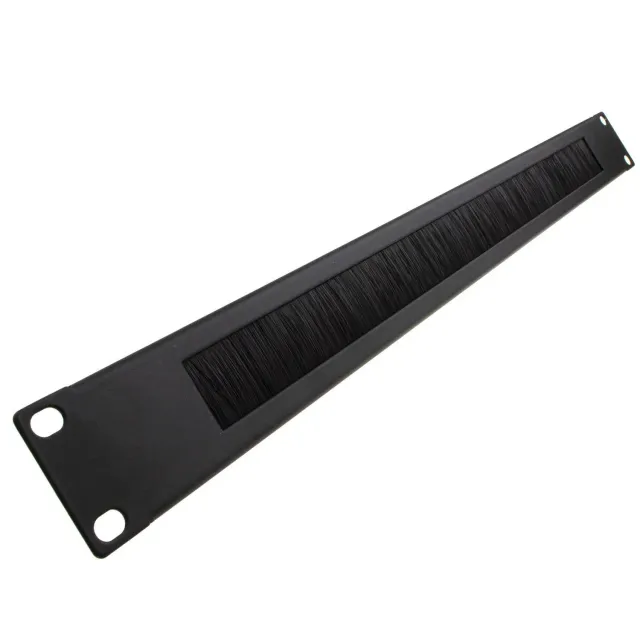 Kenable Bürstenpanel 1U 19 Zoll Kabelmanagement schwarz