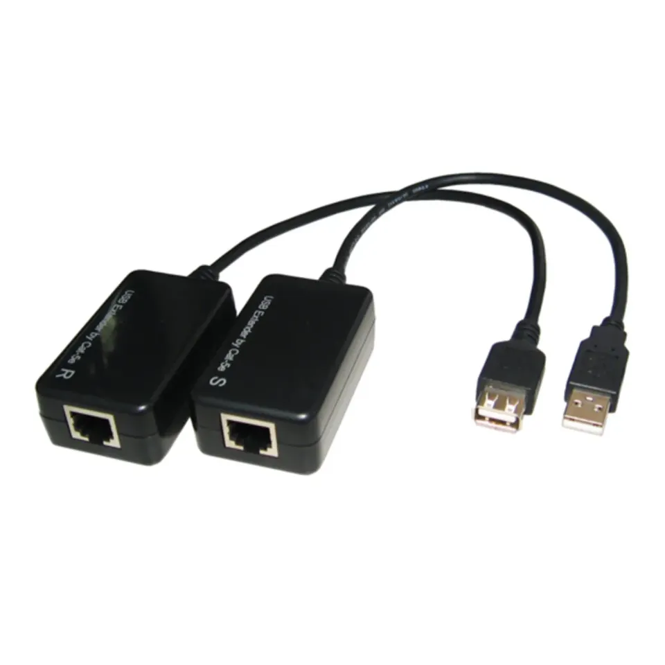 Kenable USB Extender über LAN RJ45 45m 12 Mbit/s Set