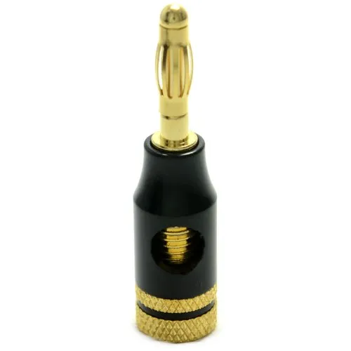Kenable 4mm Bananenstecker Schraubklemme Schwarz