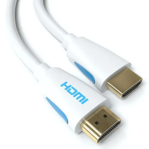 Jamega HDMI-Kabel 2.0 3 m weiß 4K 60 Hz 18 Gbit/s