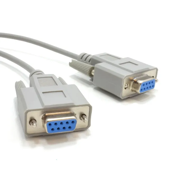 Kenable RS232 Nullmodem Kabel DB9 10m Beige