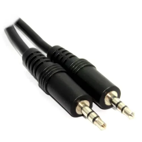 Kenable 3,5mm Klinkenkabel 1,2m schwarz geschirmt