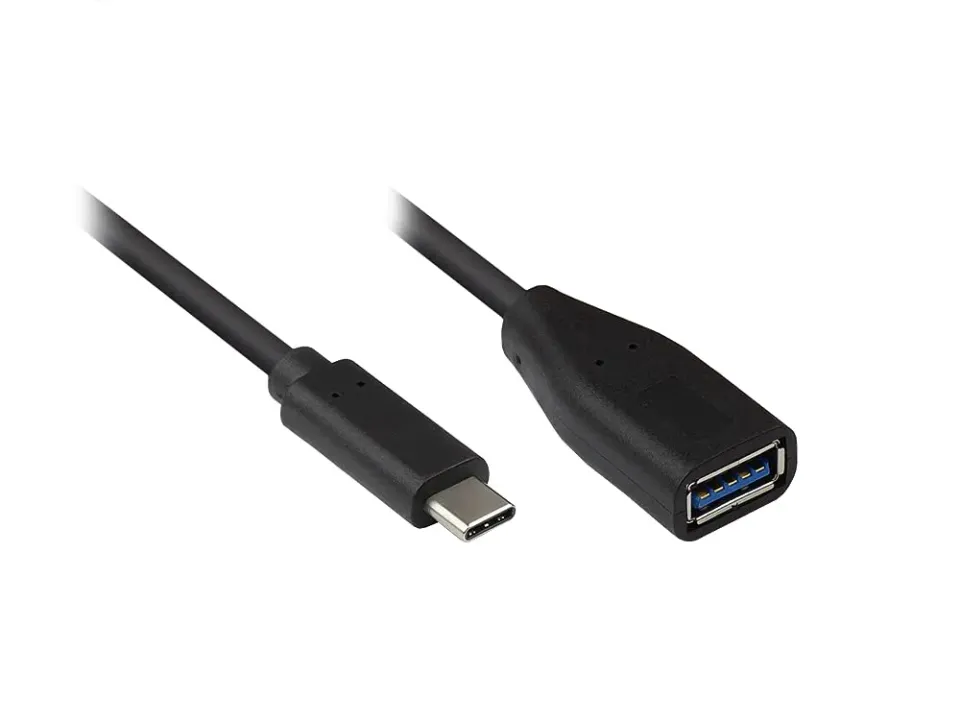Good Connections OTG Adapterkabel USB-C/USB-A 0,1 m