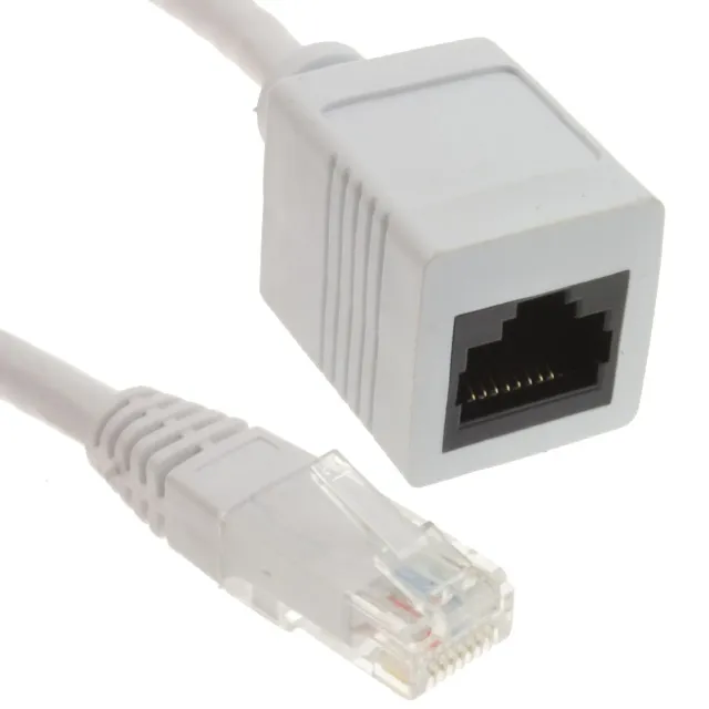 kenable Cat5E Netzwerkkabel Verlängerung 10m weiß