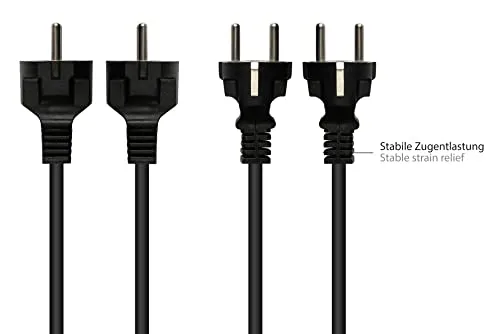 Good Connections Netzkabel 3 m schwarz C13 Kaltgeräte 10A