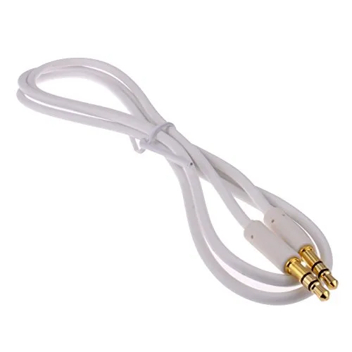 Kenable Slimline Pro 3,5mm Audiokabel 1m weiß stereo