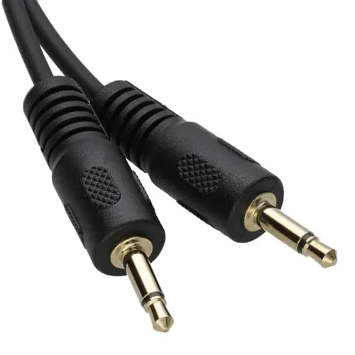 Kenable Mono Klinkenkabel 3,5mm 2m Schwarz