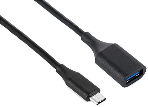 Poppstar USB-C auf USB-A Adapterkabel 20 cm 5 Gbit/s