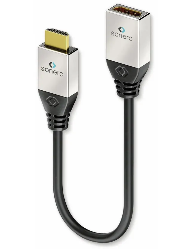 Sonero Premium S-HCA000 HDMI Adapter 0,25 m 4K schwarz