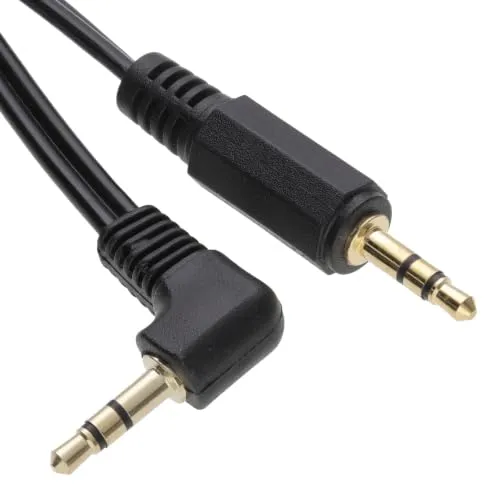 Kenable 3,5mm Klinkenkabel Winkelstecker 3m Schwarz