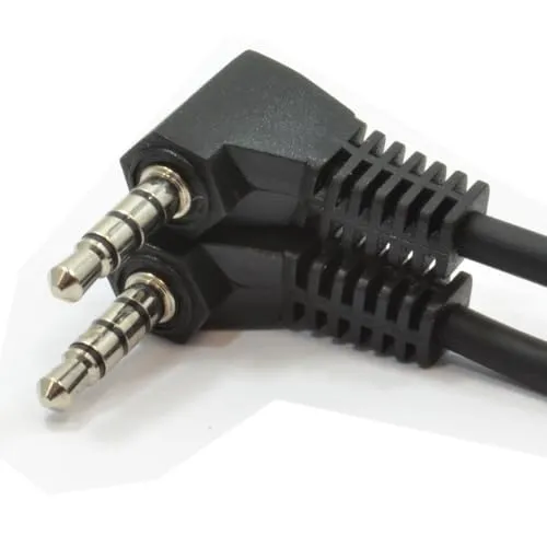 Kenable Klinkekabel 3,5mm 4-polig abgewinkelt 1,5m