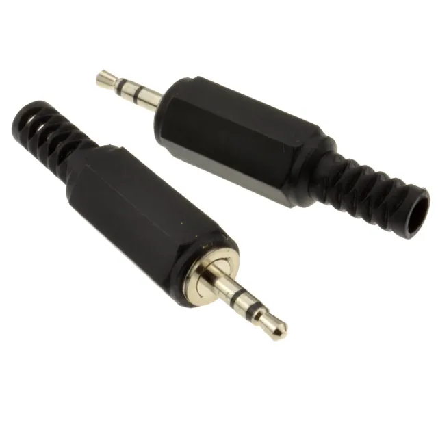 Kenable 2,5mm Klinkenstecker Stereo Löt 2 Stück