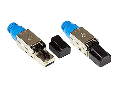 Good Connections Cat.8.1 RJ45-Netzwerkstecker Metall werkzeuglos