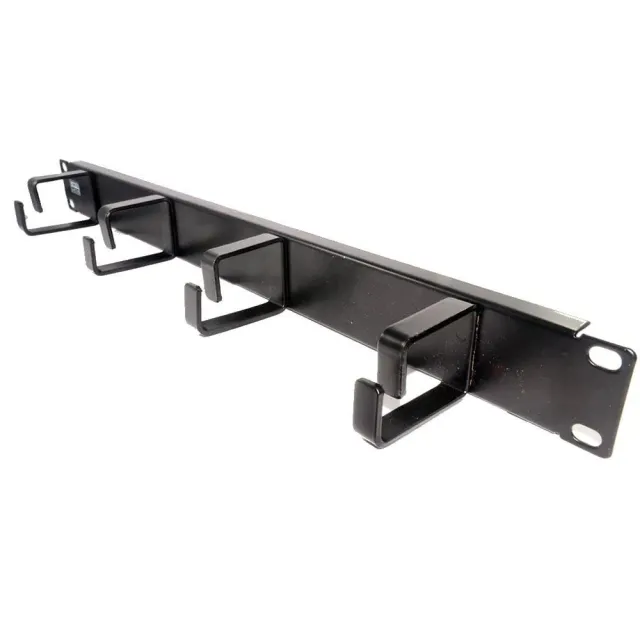 Kenable Kabelmanagement-Leiste 1U 4 Ringe schwarz