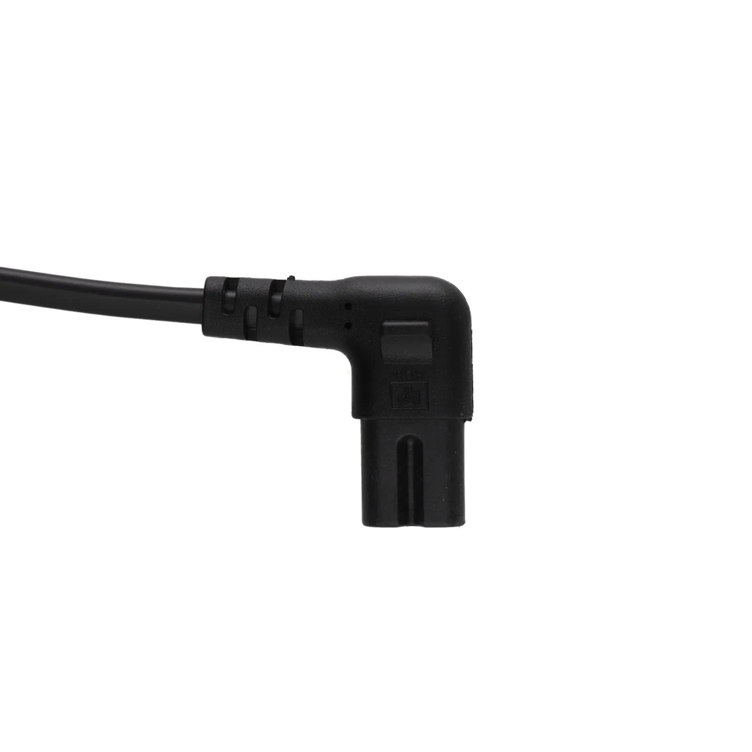 Kenable Euro auf C7 Netzkabel 90° Winkel Schwarz 3 m
