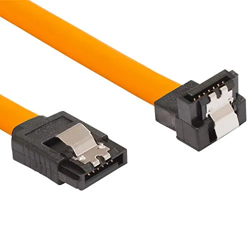 Poppstar SATA Kabel 0,5m gerade-gewinkelt 3er-Pack 6 Gbit/s