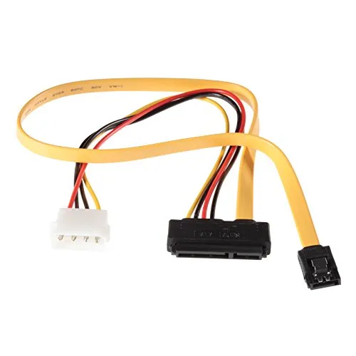 Poppstar SATA 3 Dualkabel HDD SSD 50cm gelb