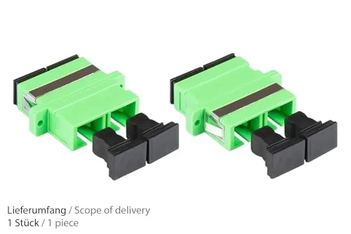 Good Connections LWL Kupplung SC APC Duplex grün OS2