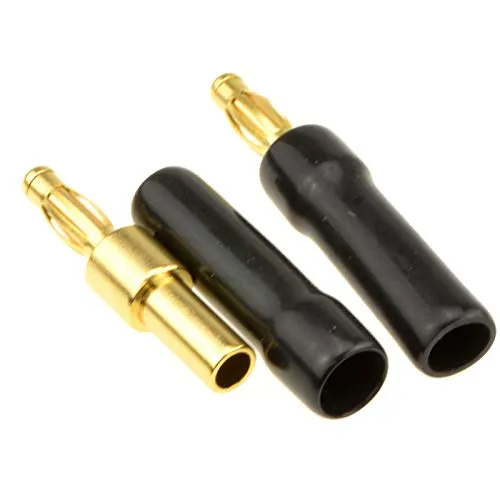 Kenable 4mm Bananenstecker Lautsprecher schwarz einzeln
