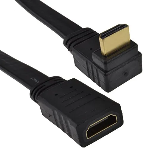Kenable HDMI Verlängerungskabel 90° Winkel 1m schwarz