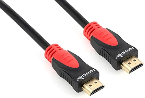 Poppstar HDMI 2.0 Kabel 2m 4K geschirmt