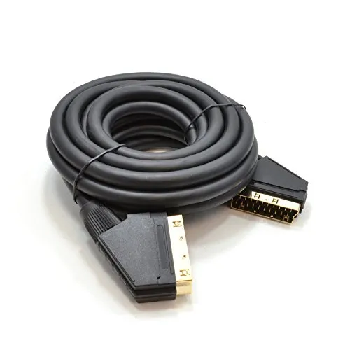 Kenable Scart-Kabel Stecker-Stecker 21-polig vergoldet 5m