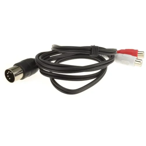 Kenable DIN Adapterkabel 5-polig auf Cinch 1,2 m