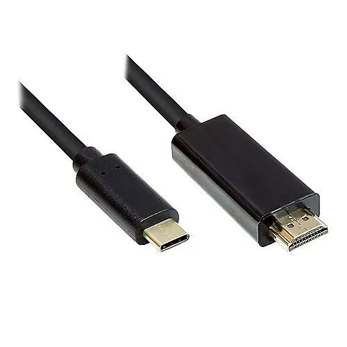 Good Connections USB-C an HDMI 2.0 Adapterkabel 2m schwarz 4K