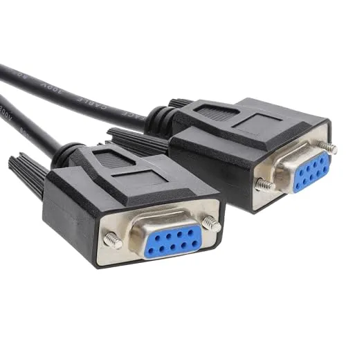 Kenable RS232 Nullmodem Kabel DB9 10m Beige