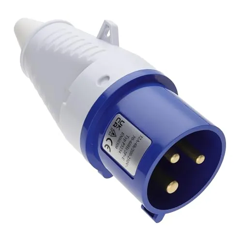 Kenable CEE Stecker 32A 230V 3-polig blau IP44