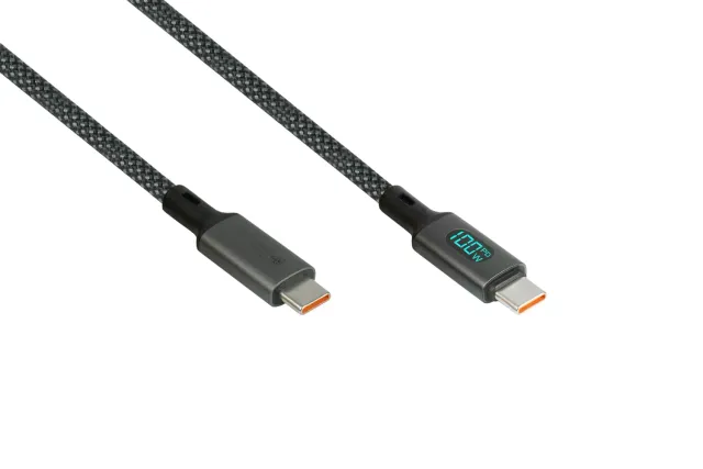 Good Connections USB-C Kabel 100W Display 1m schwarz