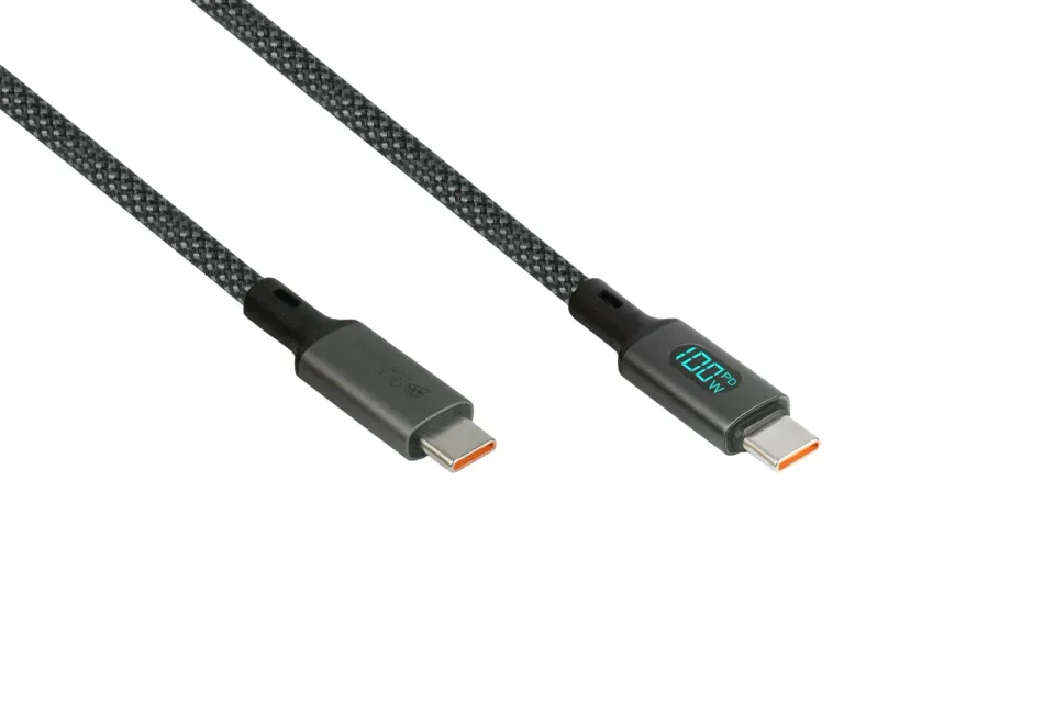 Good Connections USB-C Kabel 100W Display 1m schwarz