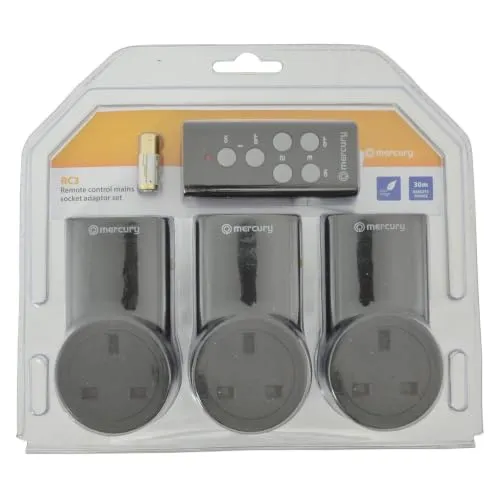 Kenable Funksteckdosen 3er Set mit Fernbedienung 10 A 2400 W