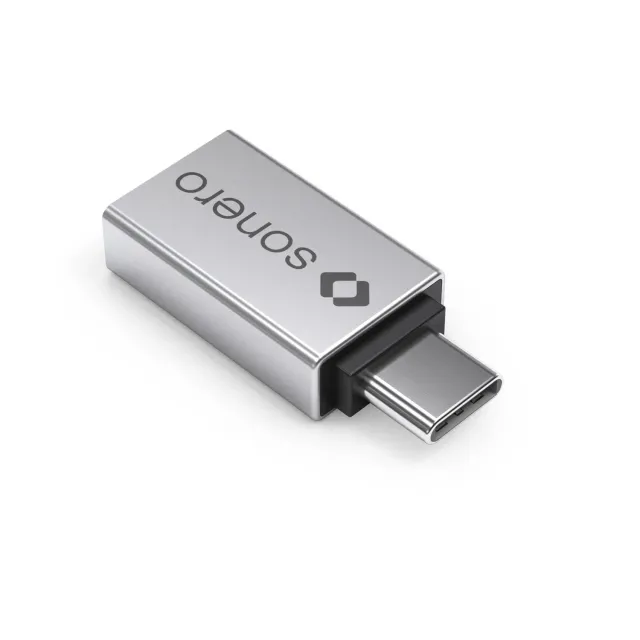 Sonero USB-C auf USB-A Adapter Alu silber OTG